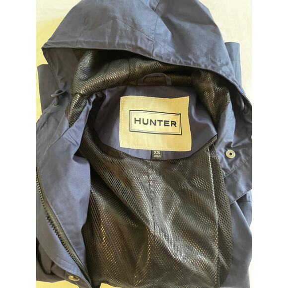Hunter Water-Resistant Cotton Smock Jacket (Size XS) Blue NWT - Picture 11 of 11